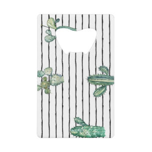 Cactus Watercolor: Vintage Pen Drawing.