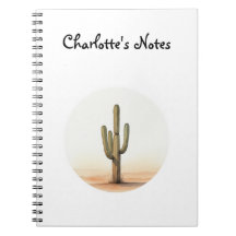Cactus watercolour notebook