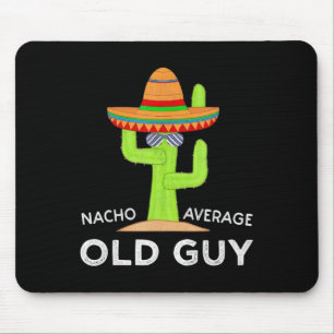 Cactus Wearing A Wide Brimmed Hat Old Guy Humour S Mouse Pad