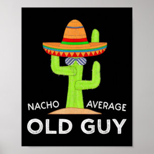 Cactus Wearing A Wide Brimmed Hat Old Guy Humour S Poster