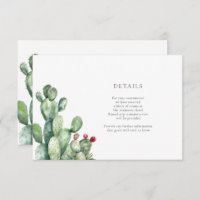 Cactus Wedding Details