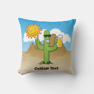 Cactus with Beer Cushion