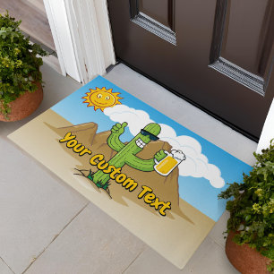 Cactus with Beer Doormat