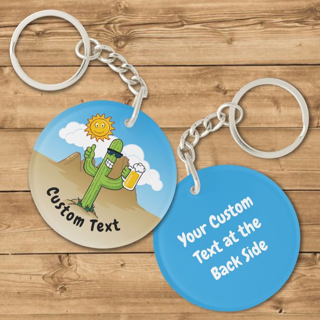 Cactus with Beer Keychain (Creator Uploaded)