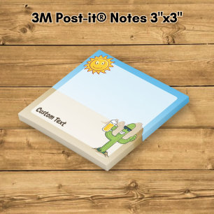 Cactus with Beer Post-it Notes