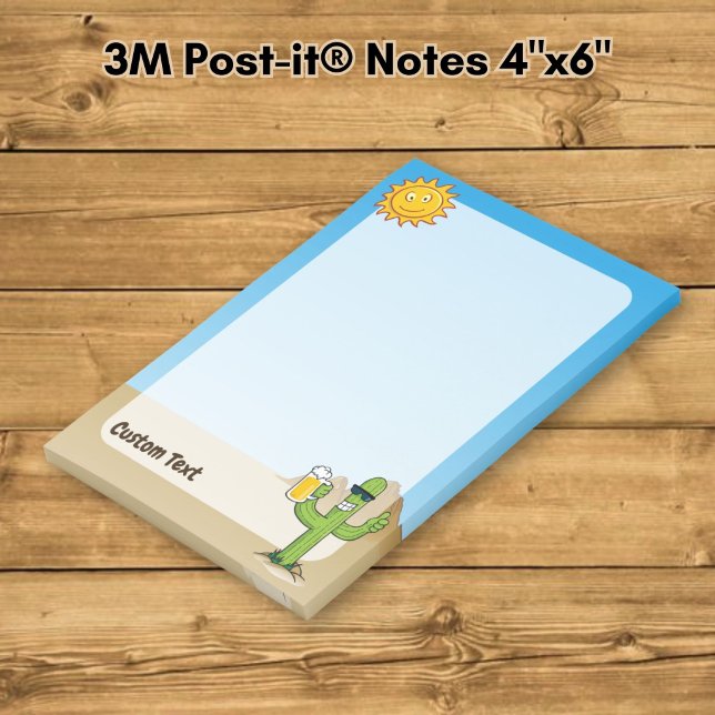 Cactus with Beer Post-it Notes (Creator Uploaded)