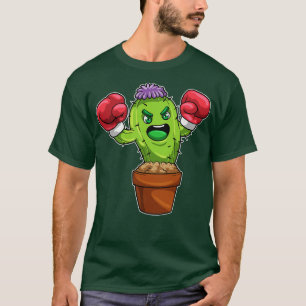 Cactus with Spines as Boxer with Boxing gloves T-Shirt