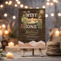 Cactus Wood How The West Was One Birthday Cowboy