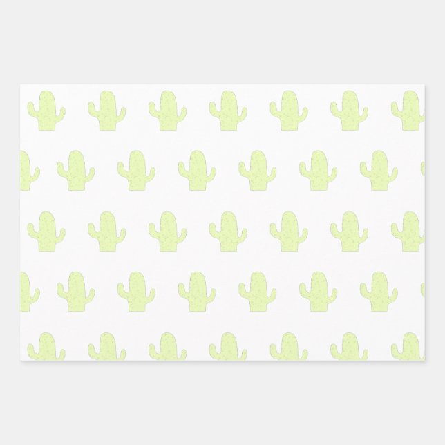 Cactus Wrapping Paper Sheet (Front)