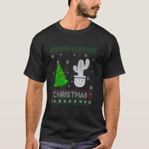 Cactus Xmas Tree Lighting Ugly Christmas Sweater