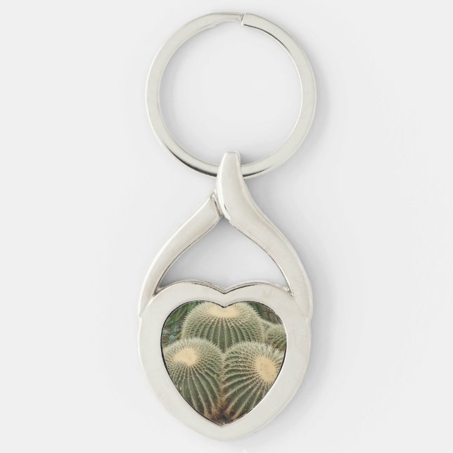 Cactuses Heart Keychain (Front)