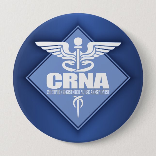 Cad CRNA (diamond) 10 Cm Round Badge (Front)