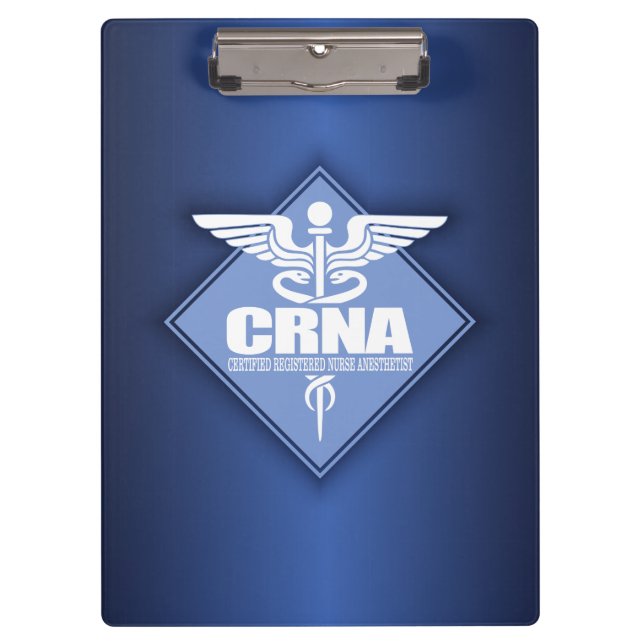 Cad CRNA (diamond) Clipboard (Front)