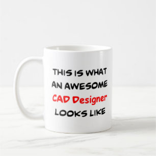 cad designer, awesome coffee mug