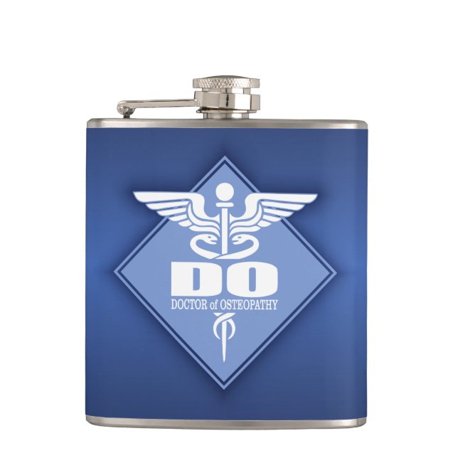 Cad DO (diamond) Hip Flask (Front)