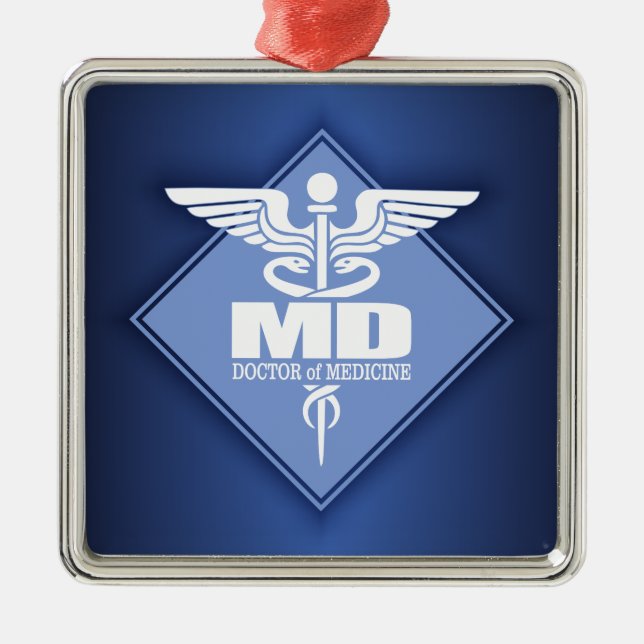 Cad MD (diamond) Metal Tree Decoration (Front)
