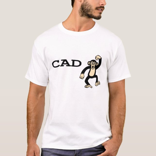 cad monkey 1 T-Shirt (Front)