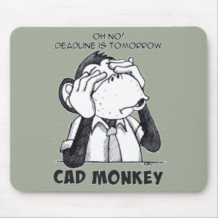 Cad Monkey See No Evil Mousepad