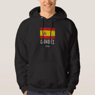 Cadaqus Spain Es Flag City - Bandera Ropa - Hoodie