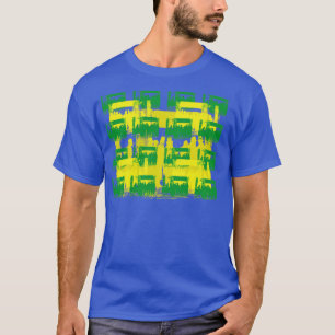 Cadarts Shop Window Abstract Pattern 50s and 60s V T-Shirt