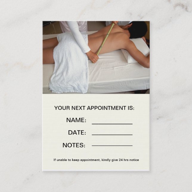 Cadaverine Beauty & Spa Salon Appointment Card (Front)