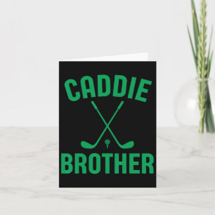 Caddie Brother Golf Club Golfing Golfer Cute Golf  Card