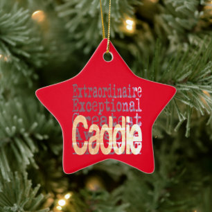Caddie Extraordinaire Ceramic Ornament