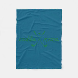 Caddie mama cute golfing golfer mum golf 1st fleece blanket