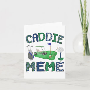 Caddie Meme Hole In One Birthday Golf Lover Party  Card