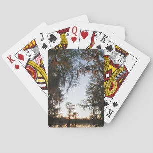 Caddo Lake at sunrise Playing Cards