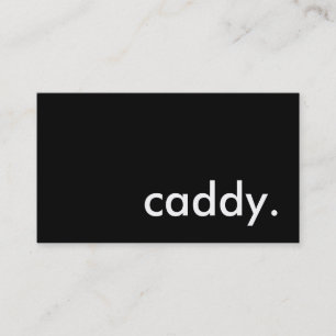 caddy. business card