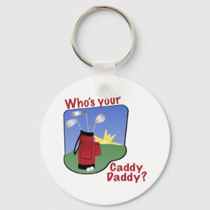 Caddy Daddy Golfer Gift Key Ring