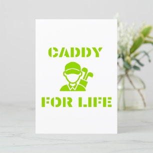 Caddy For Life Green Golfer Invitation