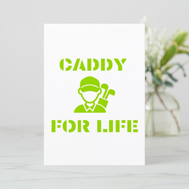 Caddy For Life Green Golfer Invitation (Creator Uploaded)