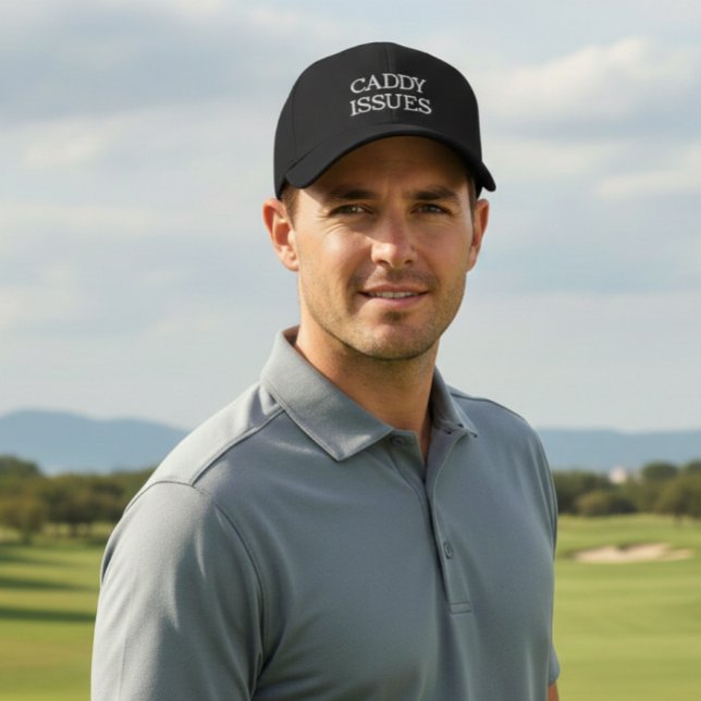 Caddy Issues Black & White Golf Hat (Creator Uploaded)