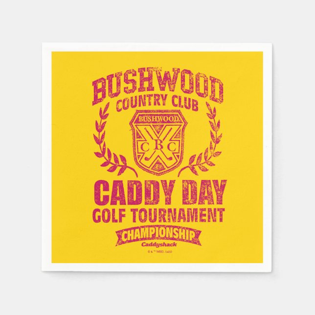 Caddyshack | Bushwood Country Club Caddy Day Golf Napkin (Front)