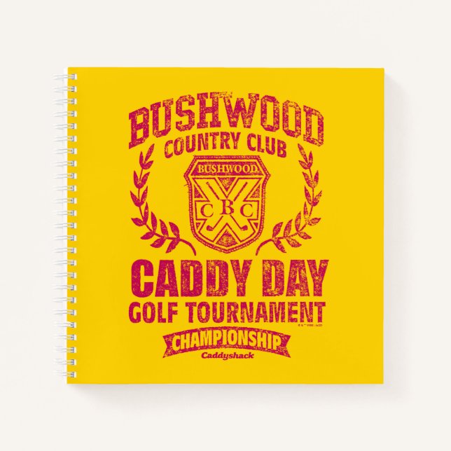 Caddyshack | Bushwood Country Club Caddy Day Golf Notebook (Front)