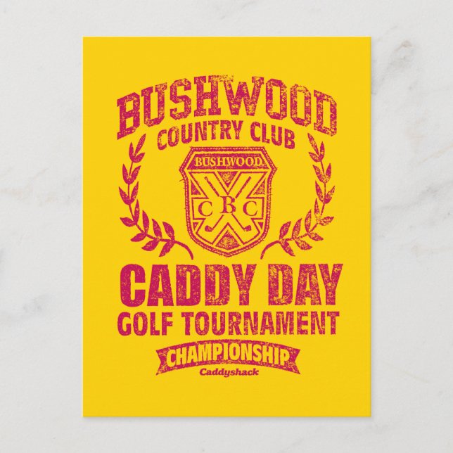 Caddyshack | Bushwood Country Club Caddy Day Golf Postcard (Front)