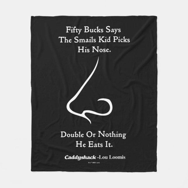 Caddyshack | Fifty Bucks Says Fleece Blanket (Front)