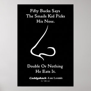Caddyshack   Fifty Bucks Says Poster