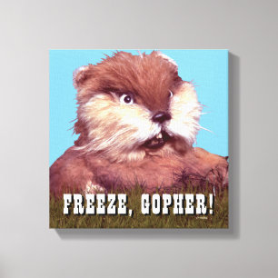 Caddyshack Freeze, Gopher! Canvas Print