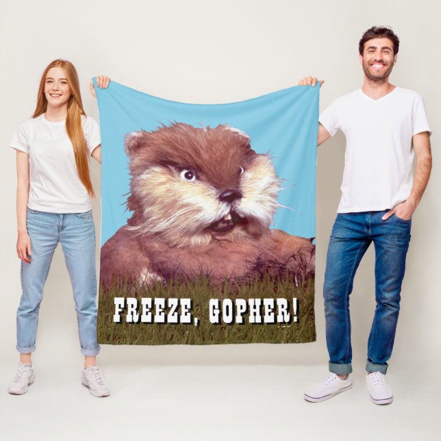 Caddyshack | Freeze, Gopher! Fleece Blanket (In Situ)