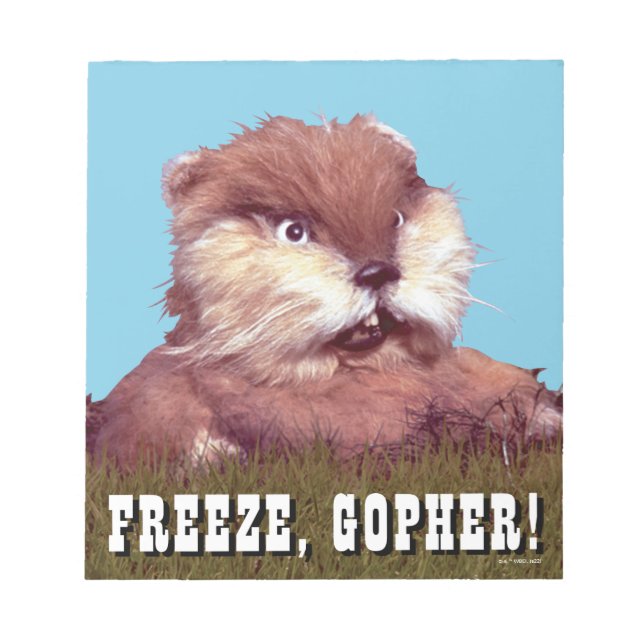 Caddyshack | Freeze, Gopher! Notepad (Front)