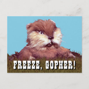 Caddyshack   Freeze, Gopher! Postcard