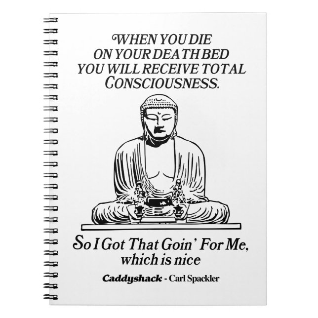 Caddyshack I Got That Going For Me Notebook (Front)
