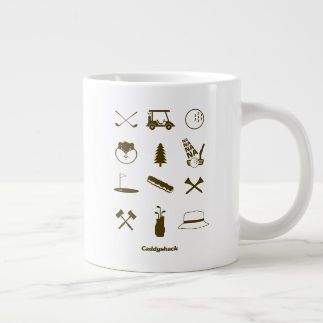 Caddyshack Icons Large Coffee Mug (Right)