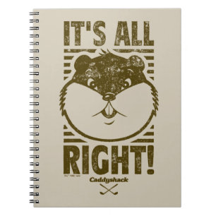 Caddyshack   It's All Right! Notebook