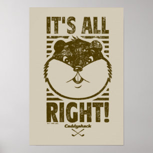 Caddyshack   It's All Right! Poster