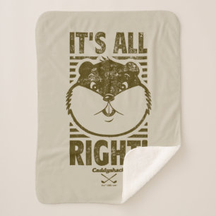 Caddyshack   It's All Right! Sherpa Blanket