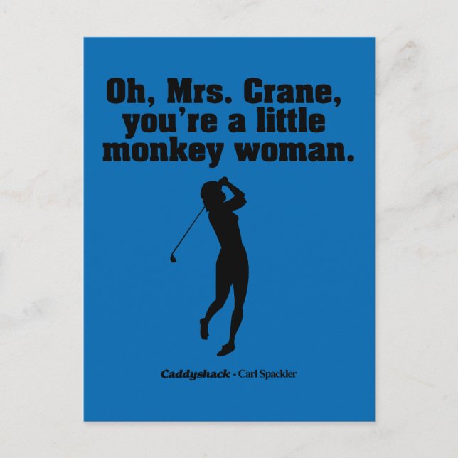 Caddyshack | Oh Mrs. Crane Postcard (Front)